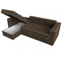 Угловой диван Принстон (рогожка коричневый) - Изображение 3